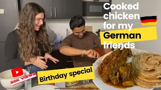 The best indian Chicken curry  for my German friends #chickencurry #indianfood #germany #studentlife
