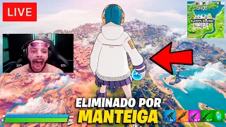 Usei HACK no Fortnite e fiz um Streamer dar RAGE