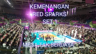 FANS CAM (MEGAWATI) PLAY OFF PINK SPIDER VS RED SPARKS # btss 23 # korea musim semi