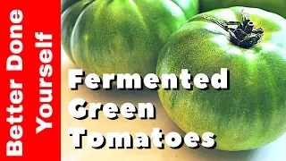 Naturally Fermented Green Tomatoes Part 1