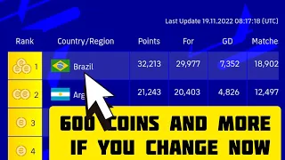 How to change country region from Brazil - international cup efootball 2023 Mobile