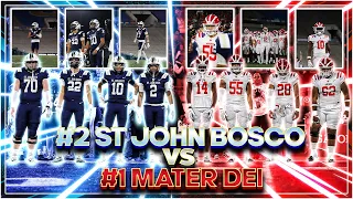 #1 MATER DEI vs #2 ST. JOHN BOSCO! - MOST HEATED RIVALRY IN HS SPORTS - CIF CHAMPIONSHIP