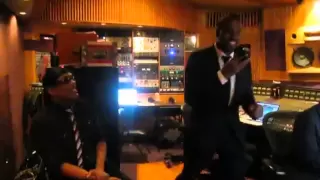 Kanye West And Charlie Wilson In The Studio Making History