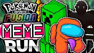 I Beat Pokémon Infinite Fusion With MEME Fusions! (Supercut)