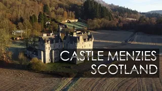 CASTLE MENZIES IN SCOTLAND 4K