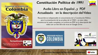 Constitución Política de Colombia 1991 (Audio Libro)