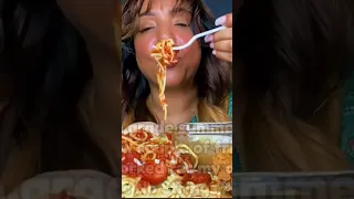 Jollibee #mukbang #asmreating #spaghetti