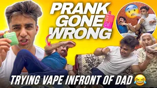 VAPE PRANK ON DAD 😂