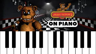 The Living Tombstone - Five Nights At Freddys Song on piano (COVER AND LESSON)