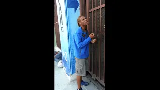 Viral clip of Red aka amazing homeless singer