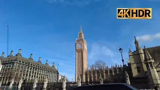 London Walking Tour - Big Ben to St. Paul's Cathedral [4K HDR]