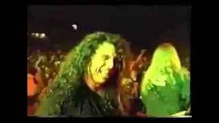 Tom Araya hits violently a Fan on stage