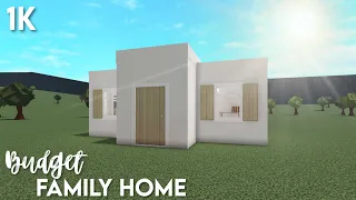 1k No-Gamepass Budget Family Home | Bloxburg ROBLOX speedbuild