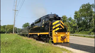 Lebanon Mason & Monroe Railroad NKP GP30 excursion Lebanon to Turtlecreek Ohio