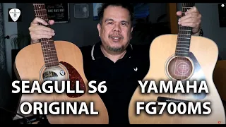 Seagull S6 Original vs Yamaha FG700MS Acoustic Guitars Comparison | Edwin-E