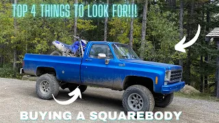 4 THINGS TO LOOK FOR WHEN BUYING A SQUAREBODY (Chevy/GMC)