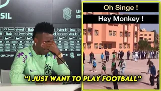 Vinicius jr sad Reaction to Morocco Kids calling him a Monkey 🥺