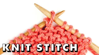 The KNIT STITCH for Total Beginners