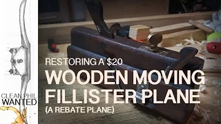 Restoring a $20 Wooden Fillister Plane | Antique Sash / Rebate Plane Filletster