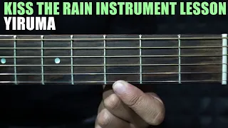 HOW TO PLAY Yiruma Kiss The Rain Guitar Instrument Melody Lesson Tutorial by ajang fingerstyle