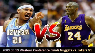 Carmelo Anthony VS Kobe Bryant - 2009 NBA Western Conference Finals Game 1