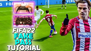 FIFA 22 FAKE PASS Tutorial | BREAK UP THE PLAY with this SKILL MOVE | FIFA 22 SKILL MOVE TUTORIAL