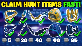 *NEW* HOW TO CLAIM FREE THE HUNT ITEMS FASTEST WAY IN ROBLOX! 😎🥳