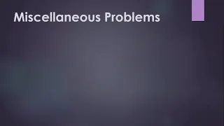 ALGEBRA- MISCELLANEOUS PROBLEMS