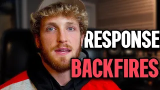 Logan Paul Is Getting DESPERATE!!!  (Response BACKFIRES)