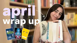 all the books I read in april 🍵🪻 romance, thriller, sci-fi, + more