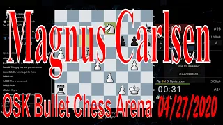 ♚ DrNykterstein Magnus Carlsen || OSK Chess League Bullet Arena on Lichess.org || April 27, 2020