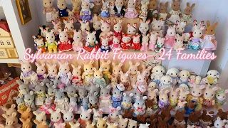 Rabbit Figures from 24 different families tour 🥰🐰 - Sylvanian Families/Calico Critters
