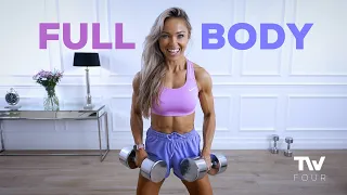 INTENSE TEMPO FULL BODY WORKOUT - Dumbbells | Tempo Week Day 4