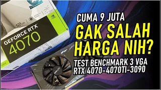 @416 TERLALU MURAH !!!! gak salah harga nih ? benchmark RTX 4070-4070ti-RTX3090 | Ft PNY