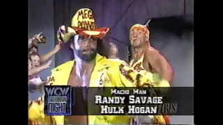 Hulk Hogan & Randy Savage vs Shark & Barbarian   Saturday Night March 16th, 1996