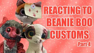 REACTING TO BEANIE BOO CUSTOMS || PART 4