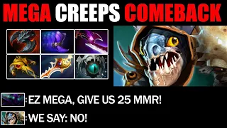 Divine Rapier Slark Mega Creeps Comeback - Epic Non-Stop Fight Gameplay Immortal Rank Dota 2