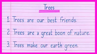 10 Lines On Trees in English | Essay On Trees in English | Essay On Importance of Trees
