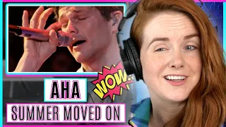 Vocal Coach reacts to Longest Note EVER on A-ha - Summer Moved On (Live)