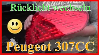 Peugeot 307CC Rückleuchte einbauen 🔧 / How to install a tail light