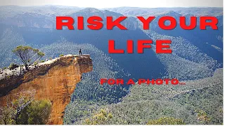 Risking your life for a photo- Hanging Rock Blue Mountains