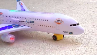 Air Bou A380 Kids Action Airplane - Kidsthrill Big Model Plane With Attractive Lights And Sounds