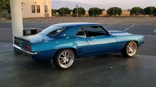 1969 Chevrolet Camaro with Ridetech Suspension and Viking Coilovers out Carving some Corners
