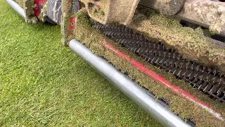 Greens verti-cutting @ Gullane Golf Club