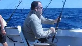 Utri Fishing Odyssey NZ - Peter Catching Albacore