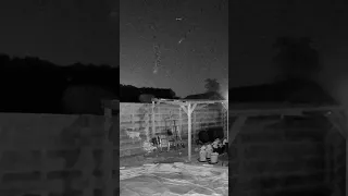 unidentified flying objects video from my security camera last night