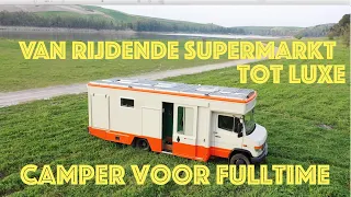 Van rijdende supermarkt naar camper voor fulltime vanlife, Europe