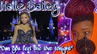 Halle Bailey Performs “Can You Feel The Love Tonight” at Disney Worlds 50th Anniversary