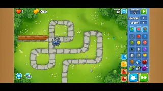 Cheapest Way To Defend Round 76 (Bloons TD 6)