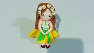 how to make a doll step by step Clay with  with me-❤/Easy model